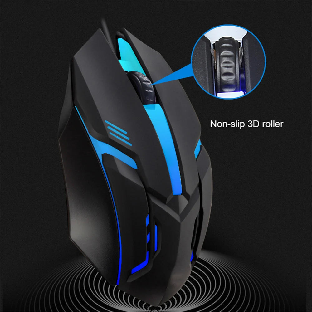 E-Sports USB Wired Mouse Colorful LED Gaming Mouse