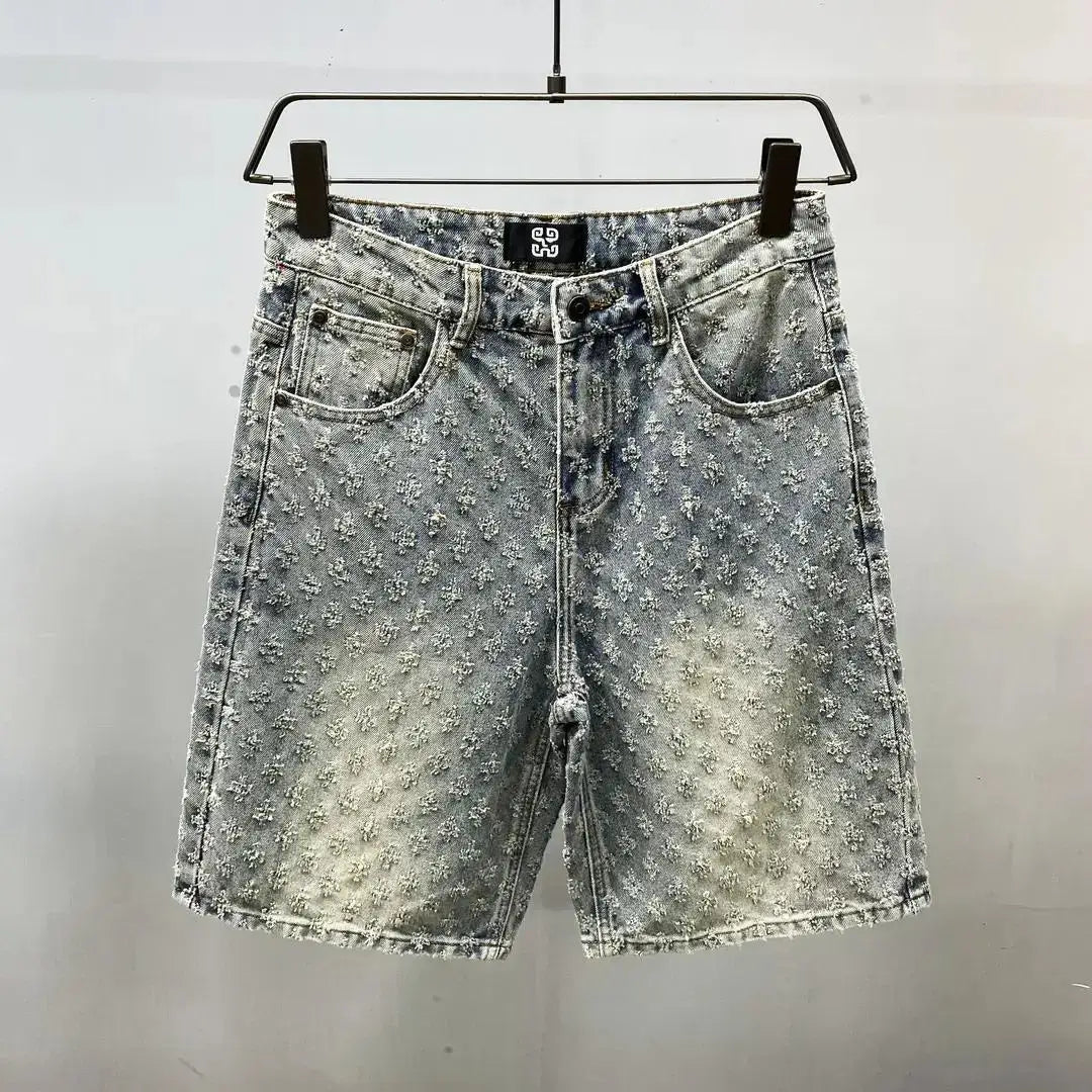 Y2K Light Luxury Quality Retro Denim Shorts