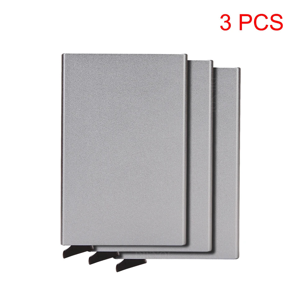 Credit Card Holder Metal Thin Slim Smart Wallet
