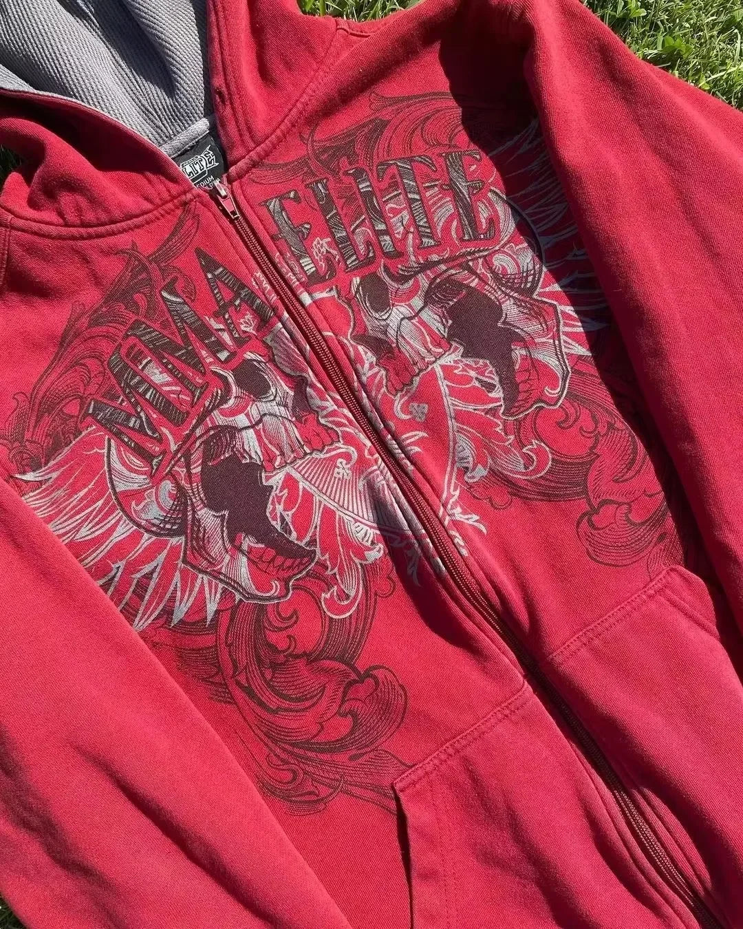 Red Zip Hoodie