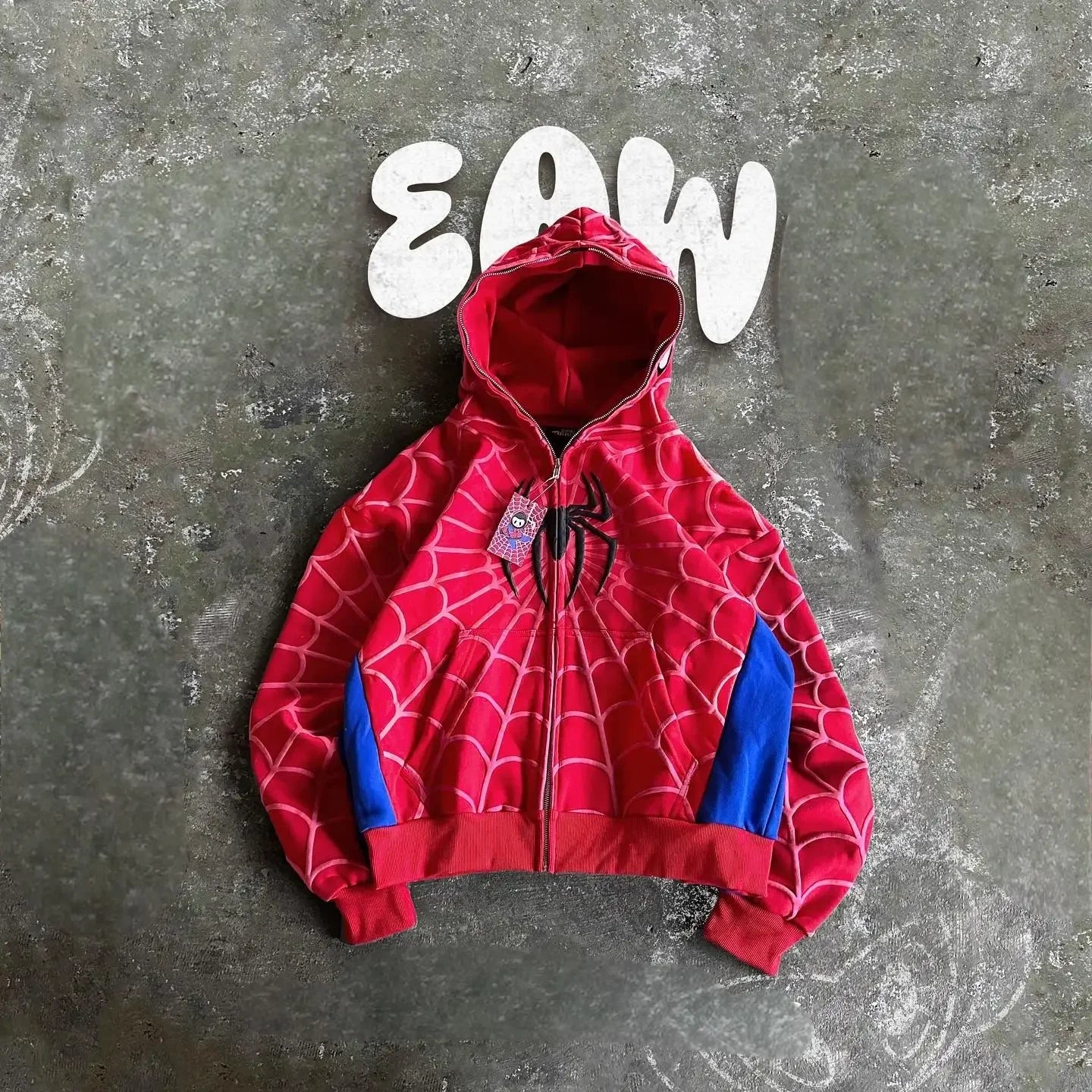 Y2k Retro Gothic America Spider Hoodies Fashion Oversized