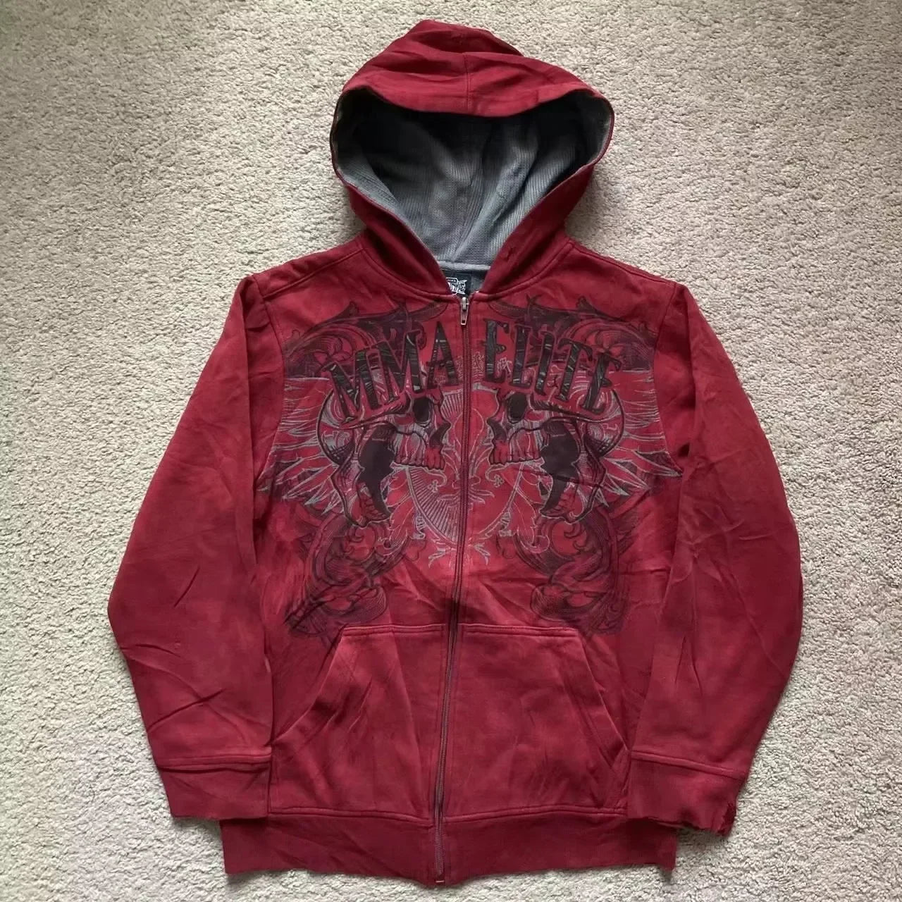 Red Zip Hoodie