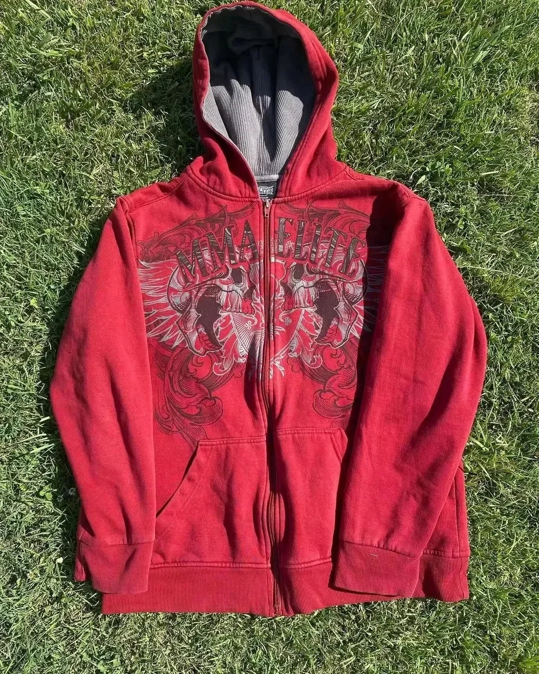 Red Zip Hoodie