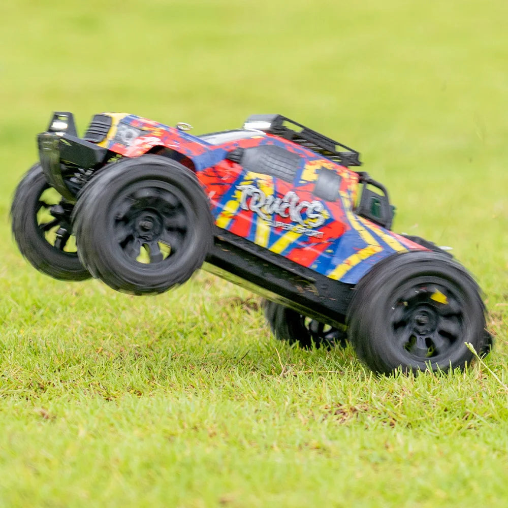 80km/h JIUSI PT14R 1/14 RC Car Brushless 2.4G Remote Control Racing Car 4WD High Speed Off-road RC Truck 3S 35C 2200mAh