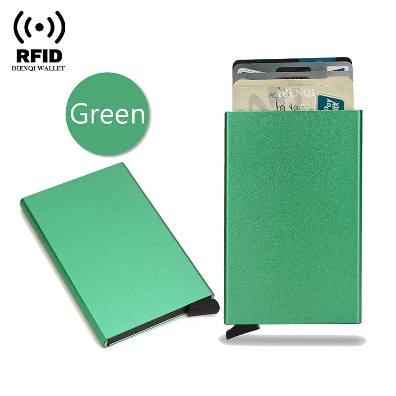 Credit Card Holder Metal Thin Slim Smart Wallet