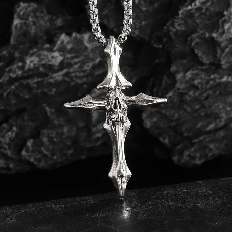 Chrome cross Amulet