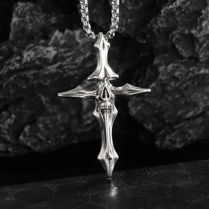 Chrome cross Amulet