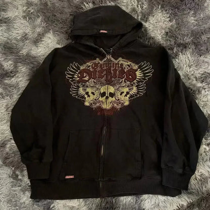 Red Zip Hoodie