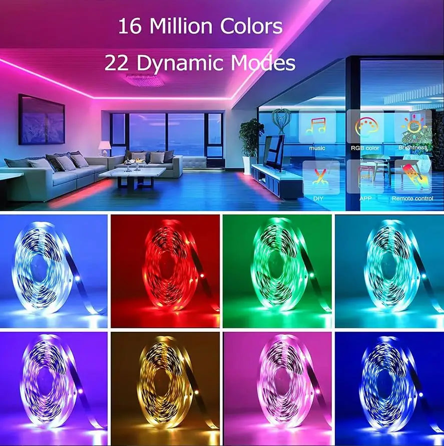 WIFI Led Lights for Room Music Sync RGB Led Strip Lights
