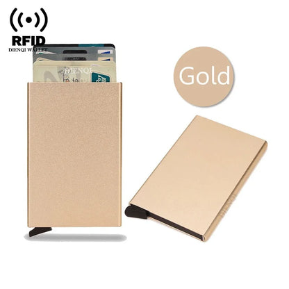 Credit Card Holder Metal Thin Slim Smart Wallet
