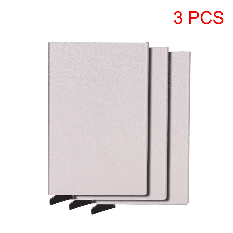 Credit Card Holder Metal Thin Slim Smart Wallet