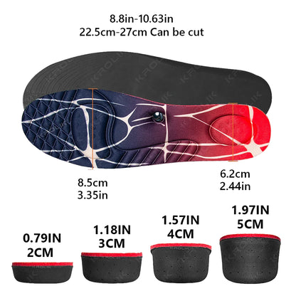 Magnet Massage invisiable Height Increase Insoles for Men Women