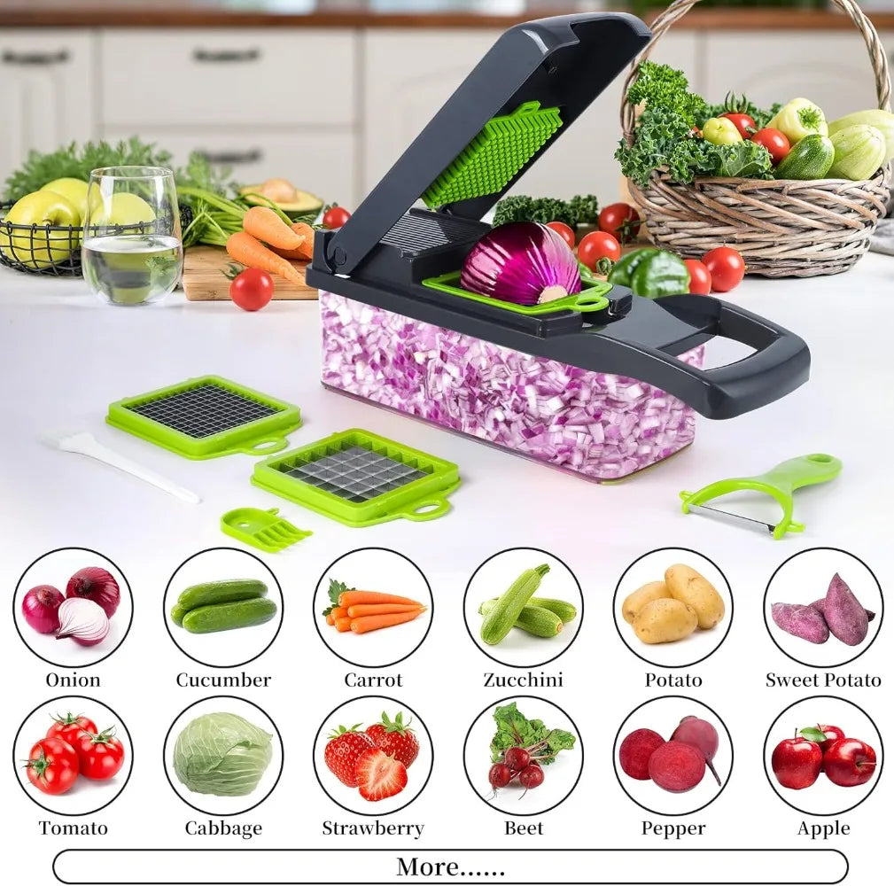 Multifunctional Food Chopper Vegetable Slicer Dicer Cut Kitchen Items