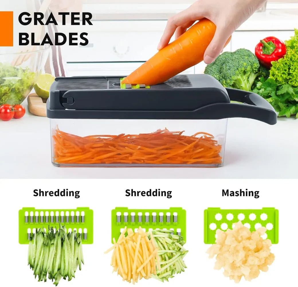 Multifunctional Food Chopper Vegetable Slicer Dicer Cut Kitchen Items