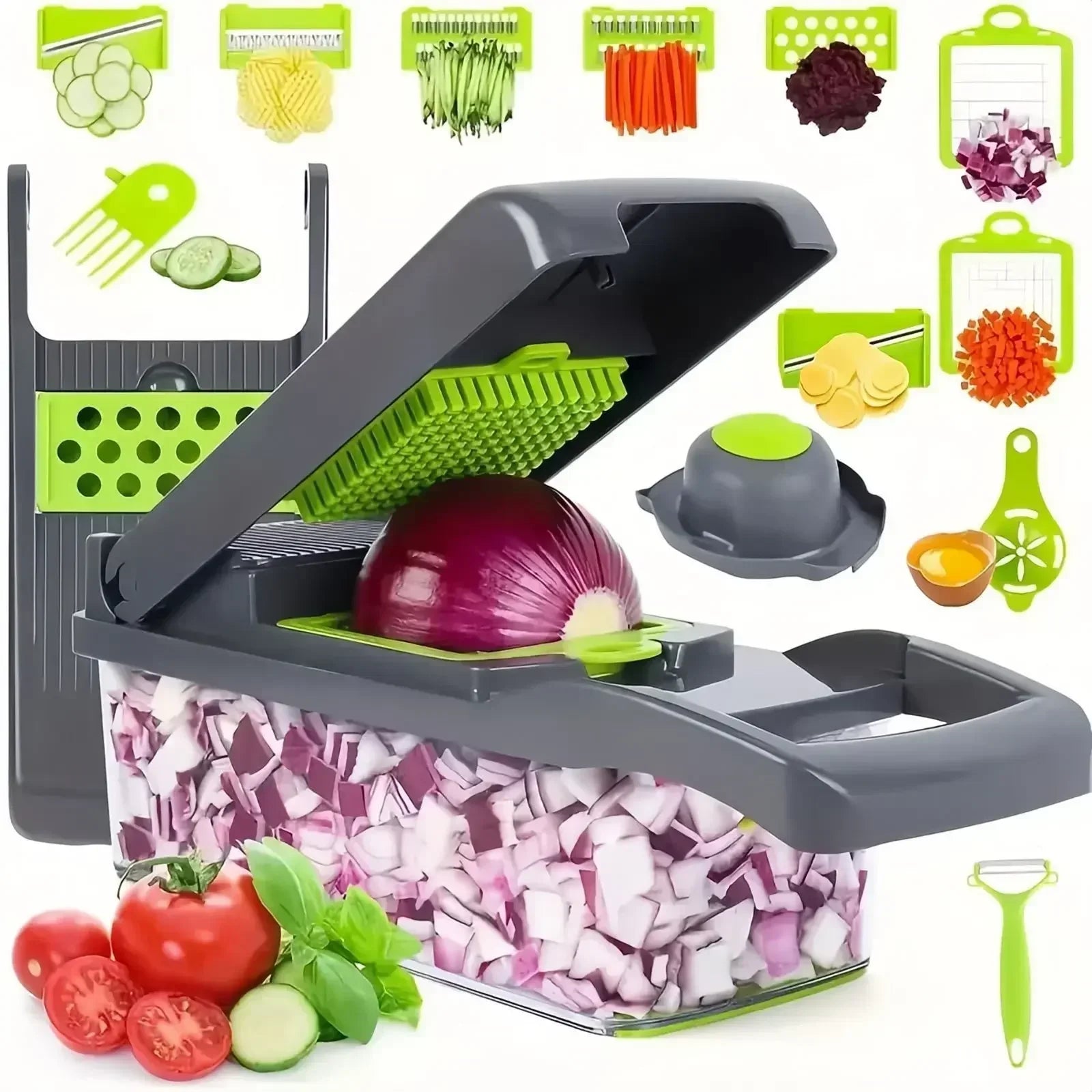 Multifunctional Food Chopper Vegetable Slicer Dicer Cut Kitchen Items