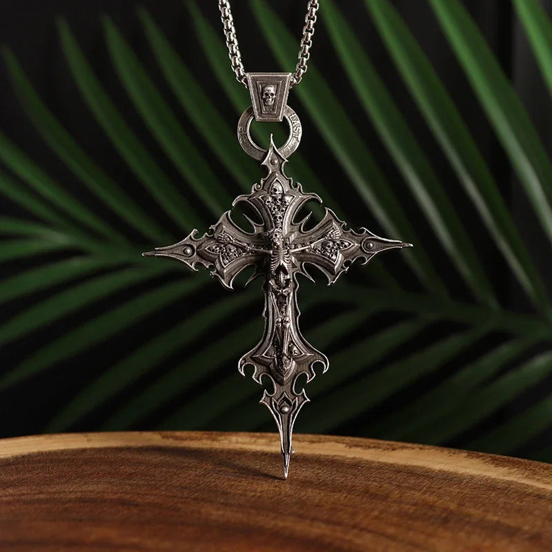 Chrome cross Amulet