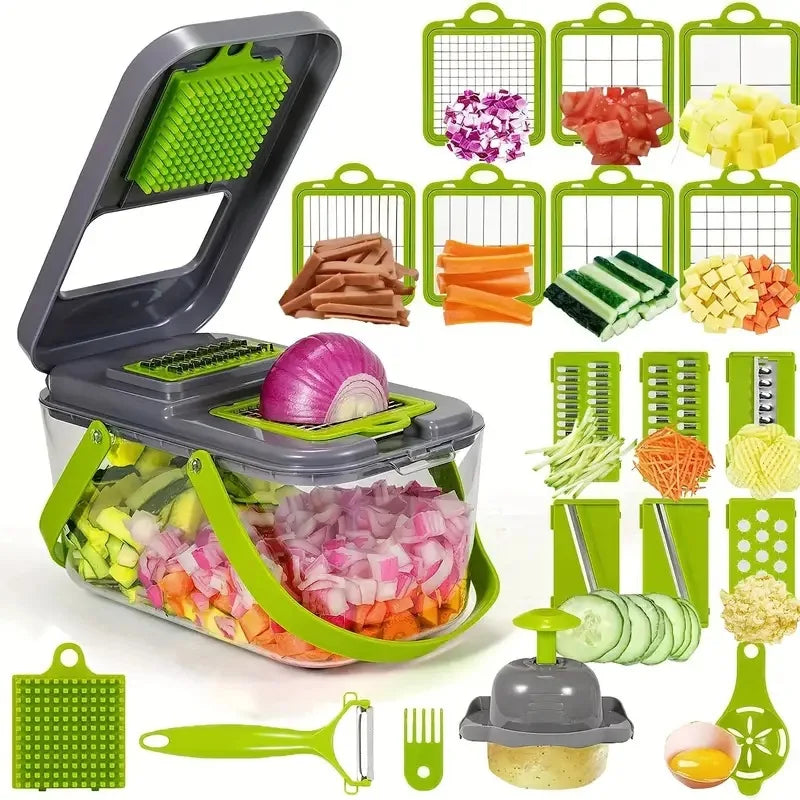 Multifunctional Food Chopper Vegetable Slicer Dicer Cut Kitchen Items