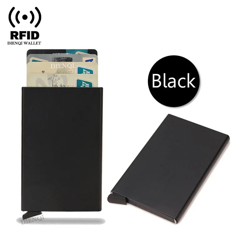 Credit Card Holder Metal Thin Slim Smart Wallet
