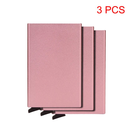 Credit Card Holder Metal Thin Slim Smart Wallet