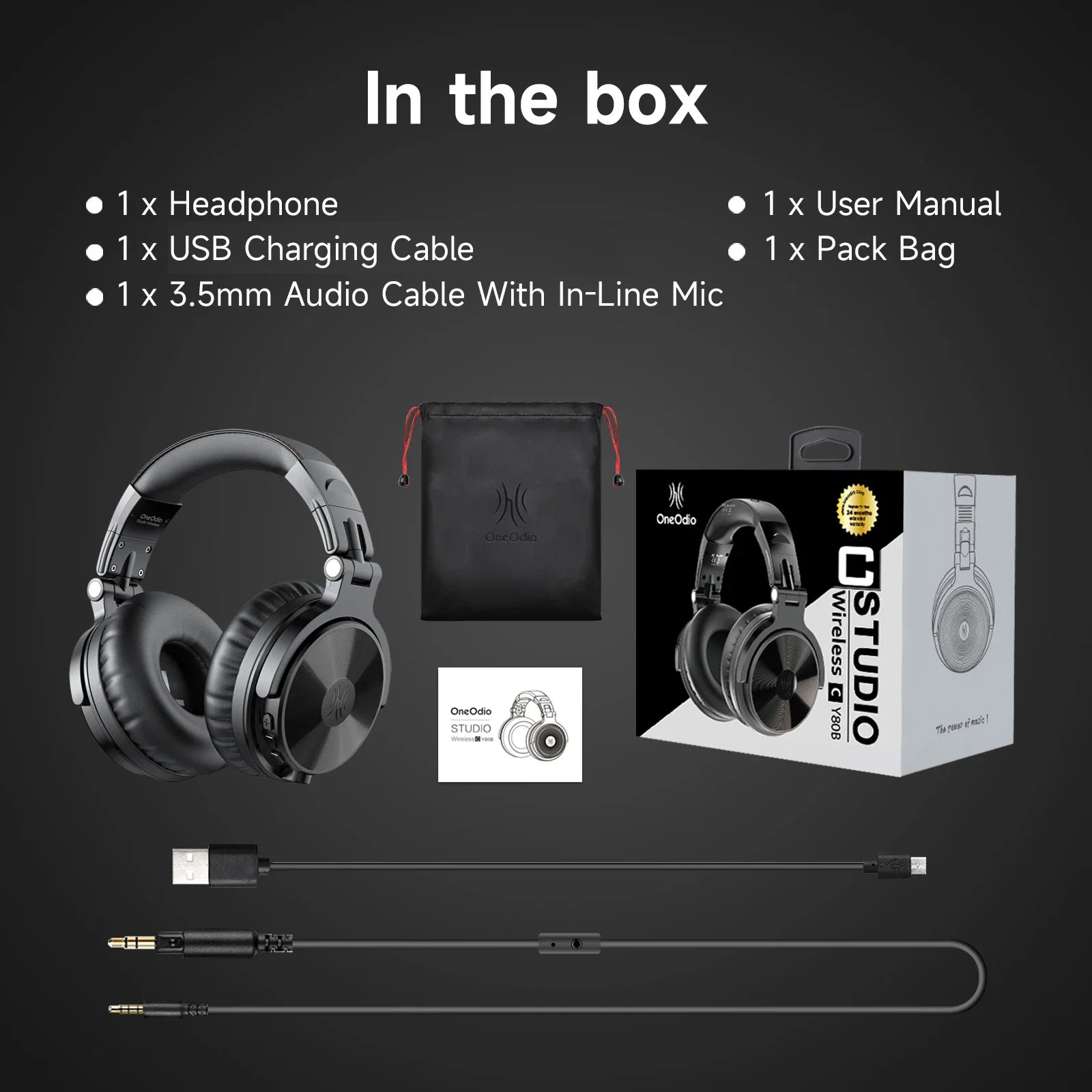 Oneodio Pro-C Wireless Headphones