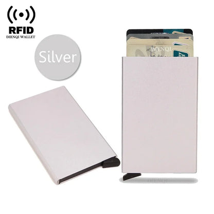 Credit Card Holder Metal Thin Slim Smart Wallet