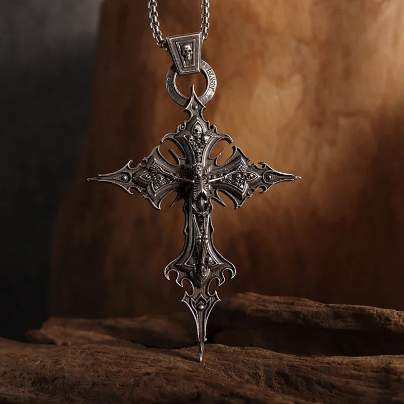 Chrome cross Amulet