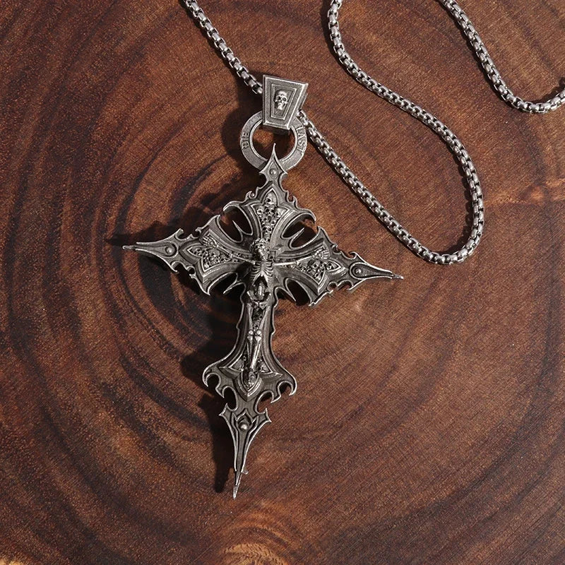 Chrome cross Amulet