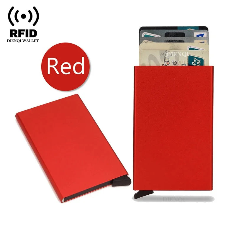 Credit Card Holder Metal Thin Slim Smart Wallet