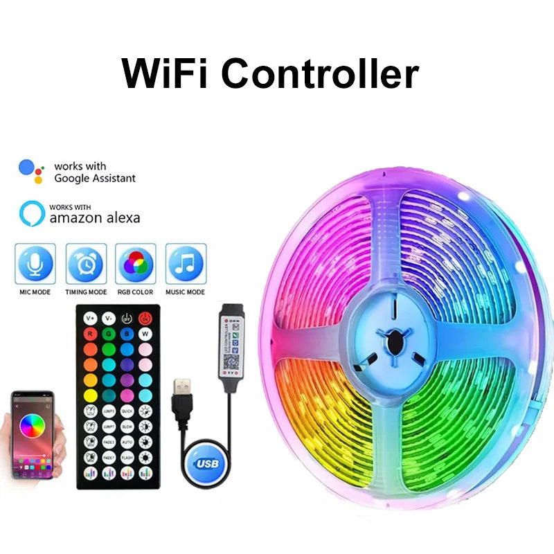 WIFI Led Lights for Room Music Sync RGB Led Strip Lights
