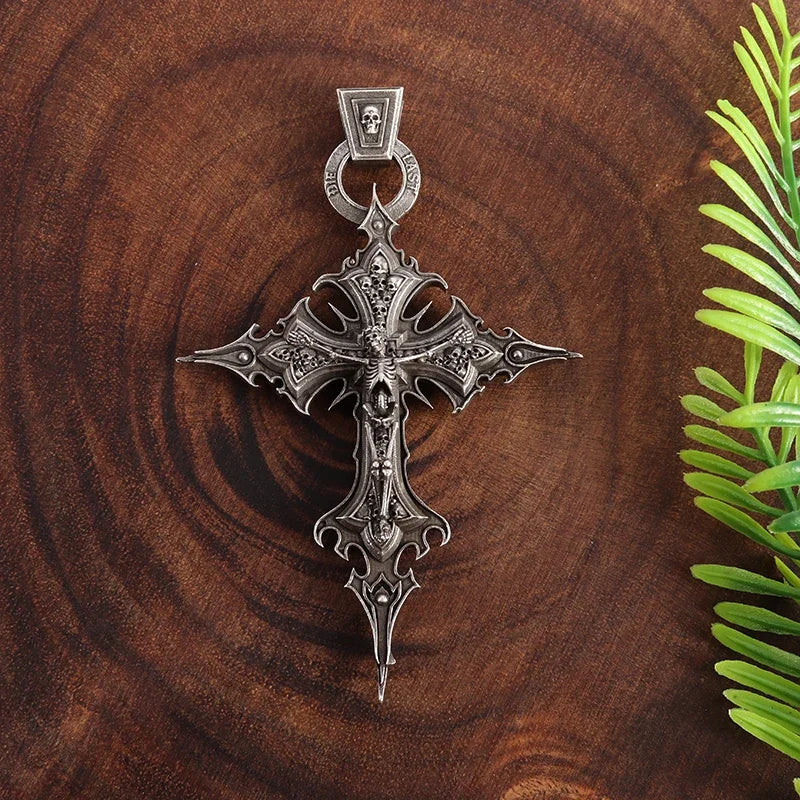 Chrome cross Amulet