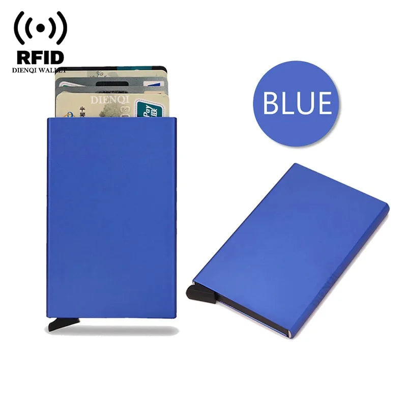 Credit Card Holder Metal Thin Slim Smart Wallet
