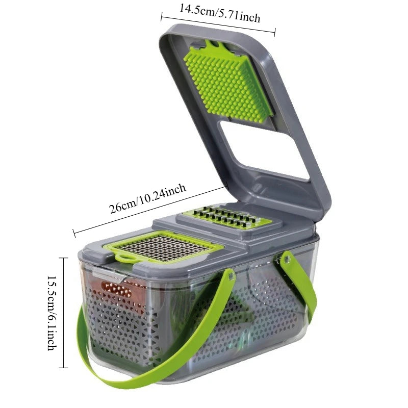 Multifunctional Food Chopper Vegetable Slicer Dicer Cut Kitchen Items