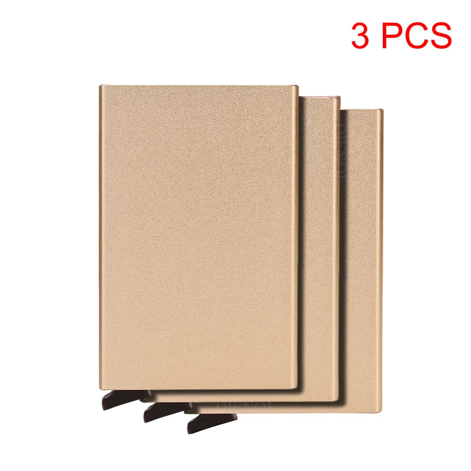 Credit Card Holder Metal Thin Slim Smart Wallet