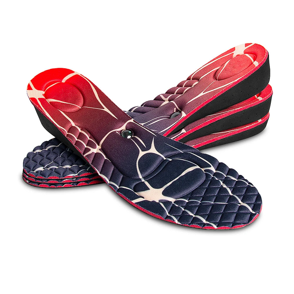 Magnet Massage invisiable Height Increase Insoles for Men Women